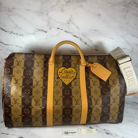 Louis Vuitton Nigo Keepall 2 monogram reverse stripe 50 Bandouliere travel bag - Picture 16 of 16